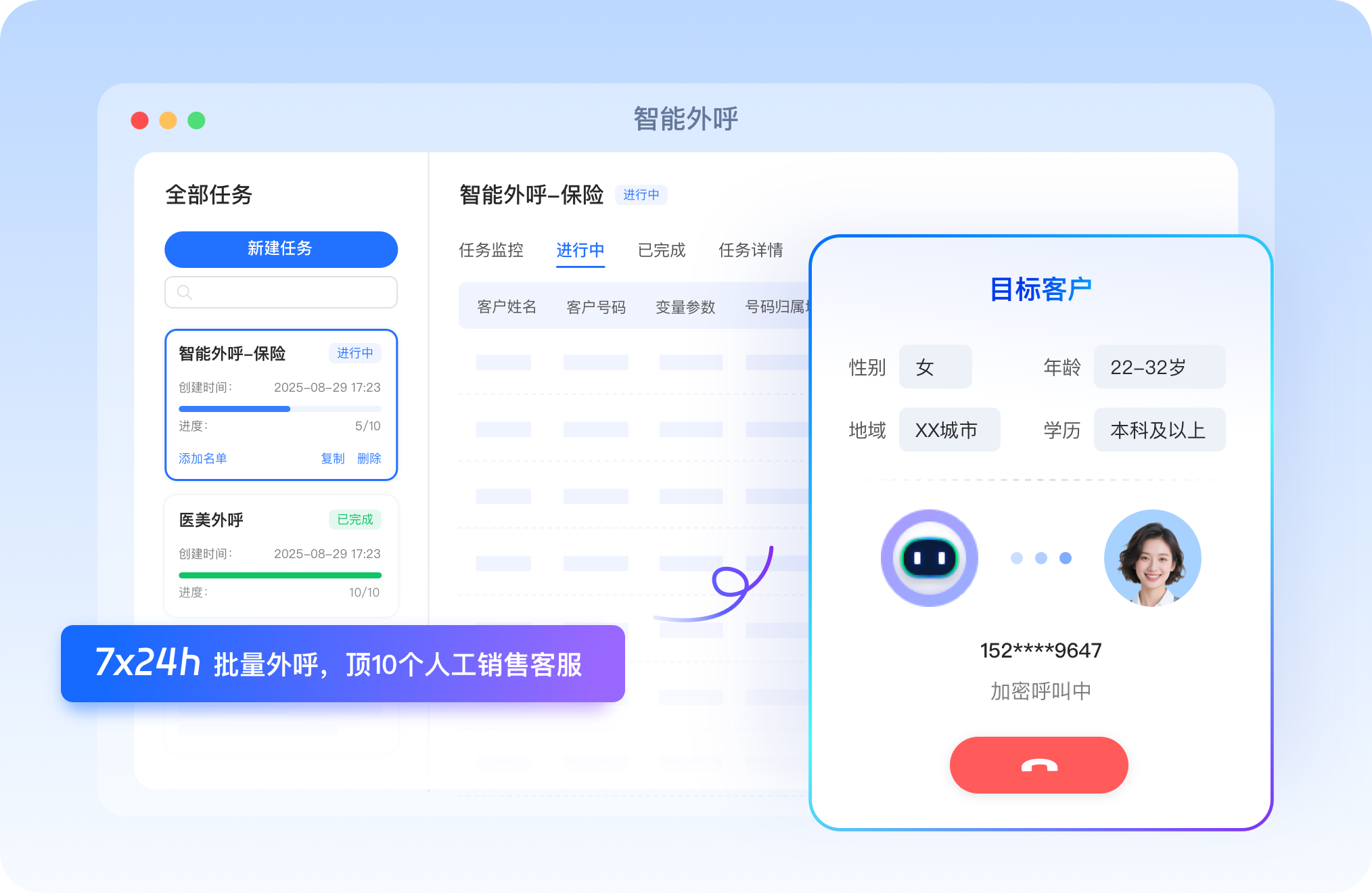 智能外呼系统-24小时批量外呼,效率翻10倍 智能外呼系统-24小时批量外呼,效率翻10倍