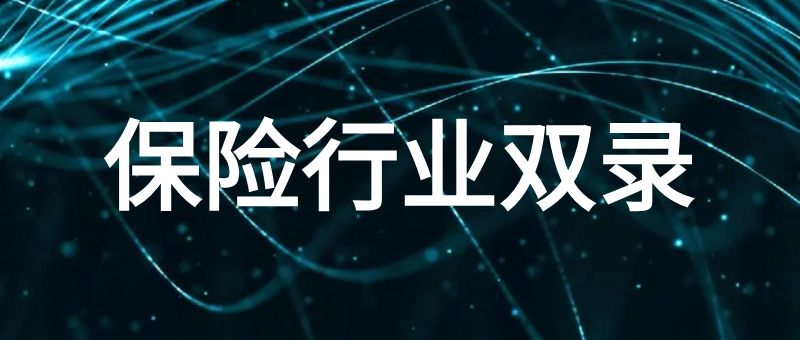 保险行业双录