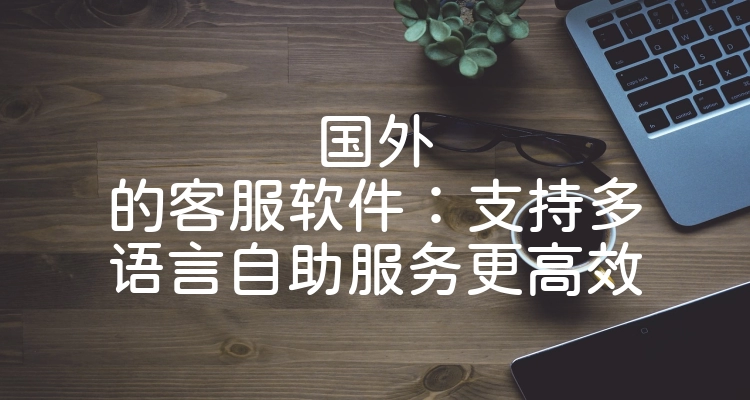 国外的客服软件：支持多语言自助服务更高效