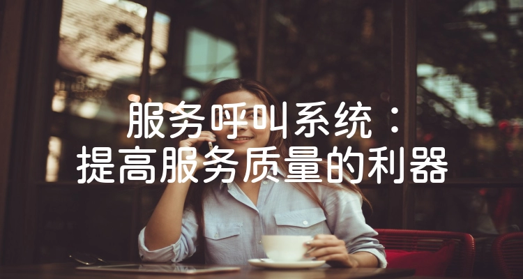 服务呼叫系统：提高服务质量的利器