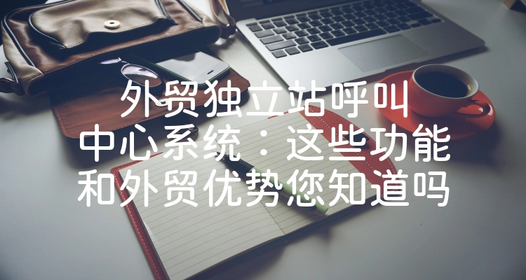 外贸独立站呼叫中心系统：这些功能和外贸优势您知道吗