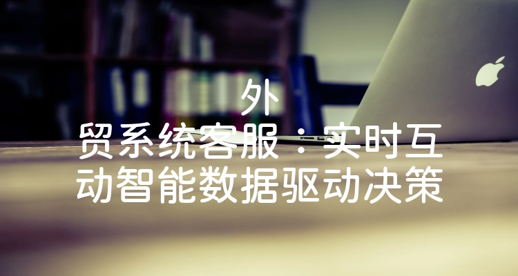 外贸系统客服：实时互动智能数据驱动决策