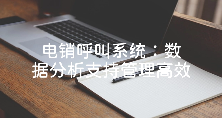 电销呼叫系统：数据分析支持管理高效
