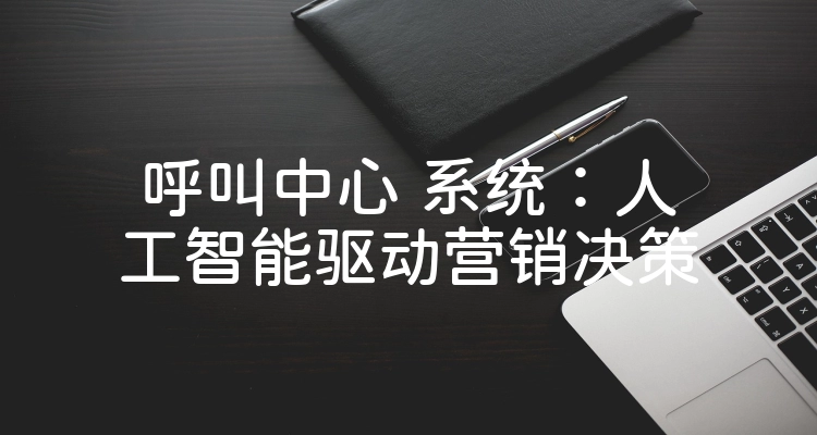 呼叫中心 系统：人工智能驱动营销决策