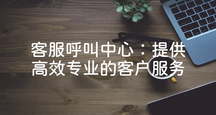 客服呼叫中心：提供高效专业的客户服务